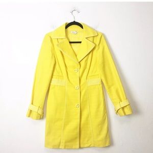 Harolds Yellow Cotton Trench Coat